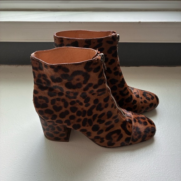 Madewell Leopard Print Ankle Boots - Picture 6 of 9